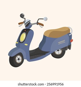 transportation motor theme elements vector, eps