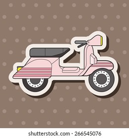 transportation motor theme elements vector, eps