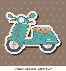 transportation motor theme elements vector, eps