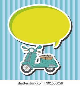transportation motor theme elements vector, eps