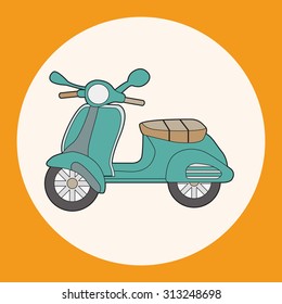 transportation motor theme elements vector, eps
