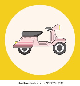 transportation motor theme elements vector, eps