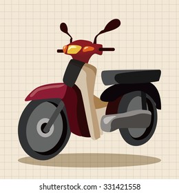 transportation motor theme elements vector, eps