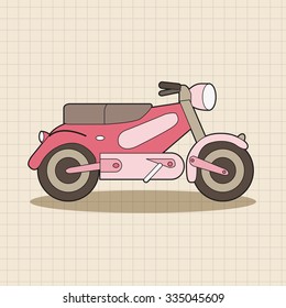 transportation motor theme elements vector, eps