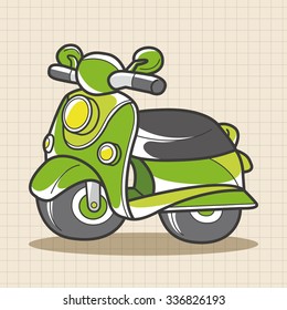transportation motor theme elements vector, eps