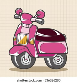 transportation motor theme elements vector, eps
