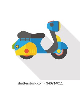 transportation motorcycle flat icon
