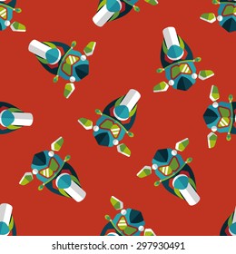 Transportation motorcycle flat icon,eps10 seamless pattern background
