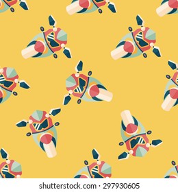 Transportation motorcycle flat icon,eps10 seamless pattern background