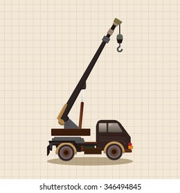 transportation moving truck theme elements