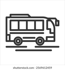 Transportation Outline Icon Vector Illustration