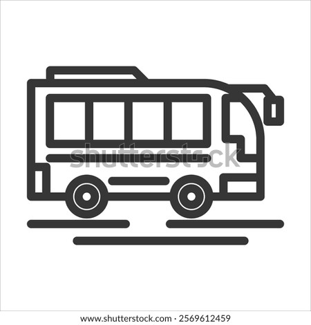 Transportation Outline Icon Vector Illustration