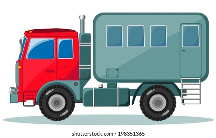 Transportation of people in the back of a lorry