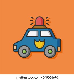 transportation police car icon