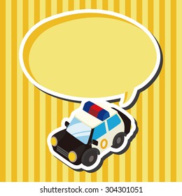 transportation police car theme elements