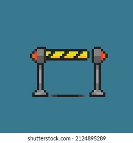 transportation portal in pixel art style