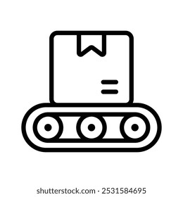 Transportation of products via conveyor belt, an industrial conveyor belt for logistics