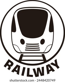 Transportation Railway Symbol, vector illustration isolated, eps