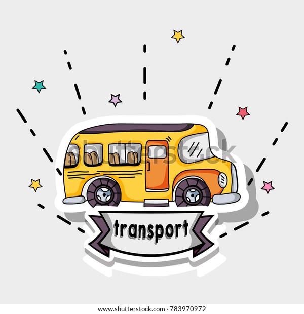 transportation school bus\
patches design