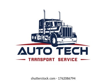 transportation service logo concept. transport service repair