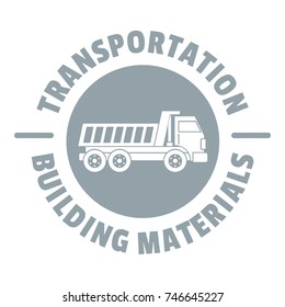 Transportation service logo. Simple illustration of transportation service vector logo for web