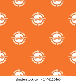 Transportation service pattern vector orange for any web design best