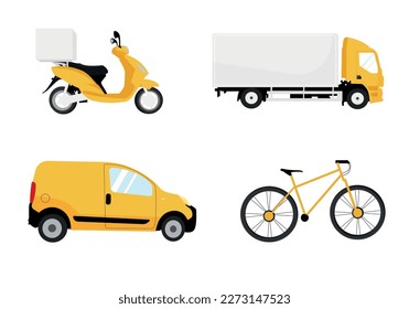 transportation set. set of transport icons. vector 