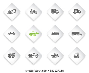 Transportation simply icons for web and user interface