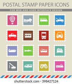 Transportation simply icons for web and user interface