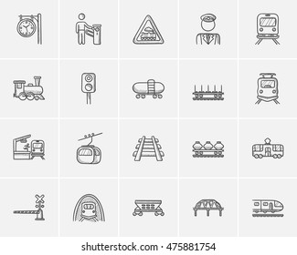 Transportation sketch icon set for web, mobile and infographics. Hand drawn transportation icon set. Transportation vector icon set. Transportation icon set isolated on white background.