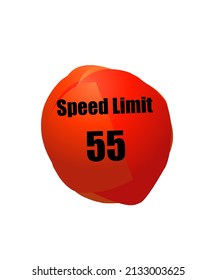 Transportation speed limit illustration vector design with gradient color. Eps vector format. 