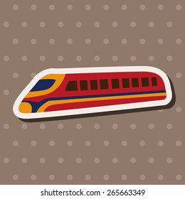 Transportation speed train flat icon elements background,eps10
