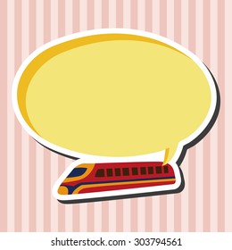 Transportation speed train flat icon elements background,eps10
