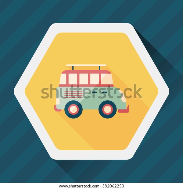 Transportation Sports Utility Vehicle flat
icon with long
shadow,eps10