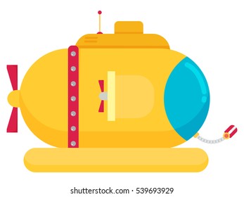 Transportation Submarine flat icon