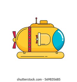 Transportation Submarine flat icon