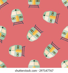 Transportation subway flat icon,eps10 seamless pattern background