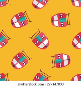 Transportation subway flat icon,eps10 seamless pattern background