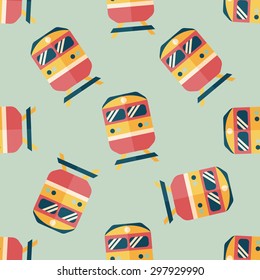 Transportation subway flat icon,eps10 seamless pattern background