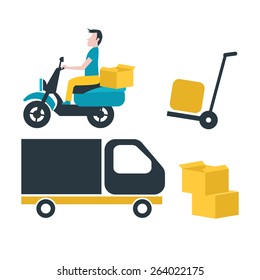 transportation symbols,Moving, vector