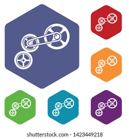 Transportation system icon. Simple illustration of transportation system vector icon for web.