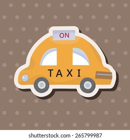 transportation taxi theme elements vector,eps
