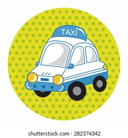 transportation taxi theme elements vector,eps