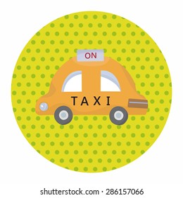 transportation taxi theme elements vector,eps