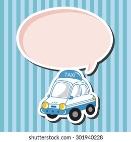 transportation taxi theme elements vector,eps