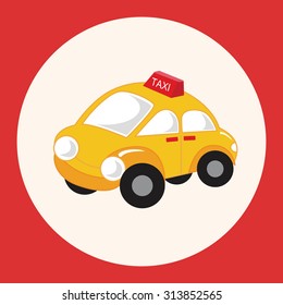 transportation taxi theme elements vector,eps