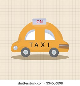 transportation taxi theme elements vector,eps