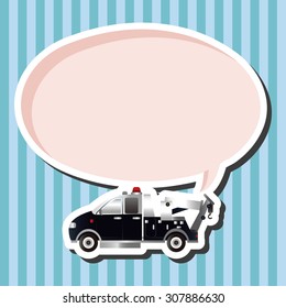 transportation theme police car elements vector,eps