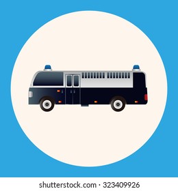 transportation theme police car elements vector,eps
