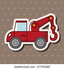 transportation tow truck theme elements